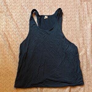 Navy Sleeveless Women's Top